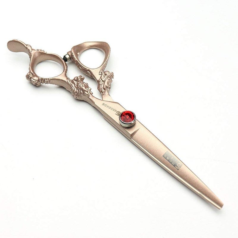 AXEMOORE 7/8/9 inch rose gold, silver 440c Japanese hair scissors salon hairdresser and thinning hairdresser (Rose Gold) - Image 5